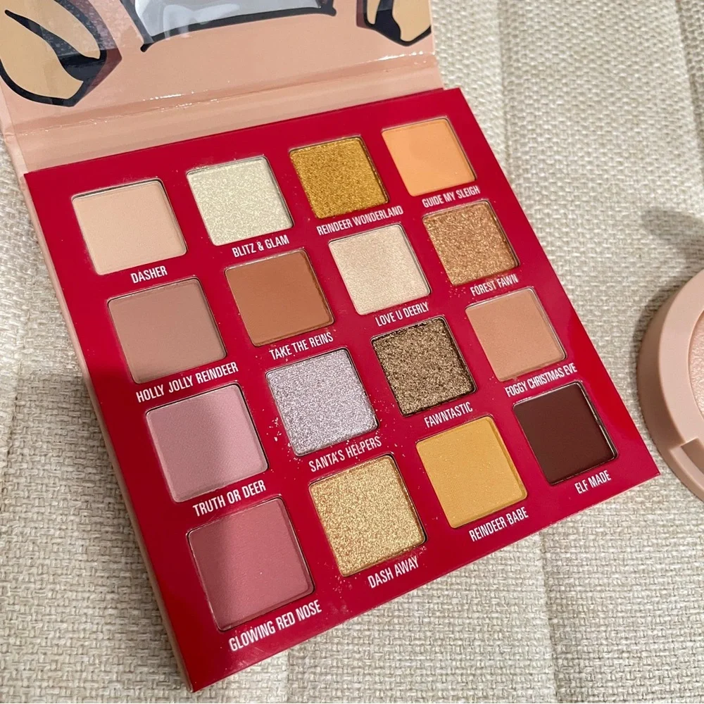 Kylie Jenner Cosmetics Holiday Reindeer Pressed Powder Eyeshadow Palette 16 Pan‎